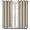 BGment Short Curtains for Small Window 54 Inch Long - Camel 2 Panels