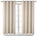 BGment Short Curtains for Small Window 54 Inch Long - Champagne 2 Panels