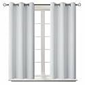 BGment Short Curtains for Small Window 54 Inch - Greyish White 2 Panels