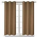 BGment Short Curtains for Small Window 54 Inch Long - Taupe 2 Panels