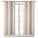 BGment Short Curtains for Small Window 54 Inch Long - Champagne 2 Panels