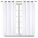 BGment Short Curtains for Small Window 54 Inch Long - Pure White 2 Panels