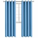 BGment Sky Blue Room Darkening Curtains 95 Inch for Living Room - 2 Panels