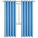 BGment Sky Blue Room Darkening Curtains 84 Inch for Living Room - 2 Panels