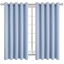 BGment Spa Blue Room Darkening Curtains 63 Inch for Bedroom - 2 Panels