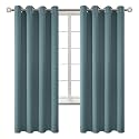 BGment Stone Blue Blackout Curtains for Bedroom 72 Inch Long - 2 Panels