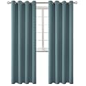 BGment Stone Blue Blackout Curtains for Living Room 95 Inch Long - 2 Panels