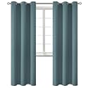 BGment Stone Blue Blackout Curtains for Living Room 84 Inch Long - 2 Panels