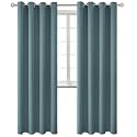 BGment Stone Blue Blackout Curtains for Living Room 84 Inch Long - 2 Panels