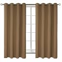 BGment Taupe Blackout Curtains for Bedroom 63 Inch Long - 2 Panels