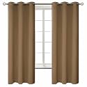 BGment Taupe Blackout Curtains for Bedroom 63 Inch Long - 2 Panels