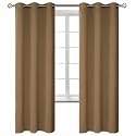 BGment Taupe Blackout Curtains for Bedroom 72 Inch Long - 2 Panels