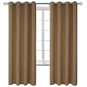 BGment Taupe Blackout Curtains for Bedroom 72 Inch Long - 2 Panels