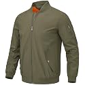 BGOWATU Men's Bomber Jacket Lightweight Windbreaker Jacket for Men Casual Fall Coat