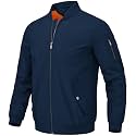 BGOWATU Men's Bomber Jacket Lightweight Windbreaker Jacket for Men Casual Fall Coat