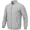 BGOWATU Men's Bomber Jacket Lightweight Windbreaker Jacket for Men Casual Fall Coat