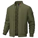 BGOWATU Men's Jacket Windproof Quilted Bomber Jackets Casual Fall Winter Warm Padded Coats Outwear