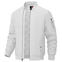 BGOWATU Men's Jacket Windproof Quilted Bomber Jackets Casual Fall Winter Warm Padded Coats Outwear