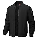 BGOWATU Men's Jacket Windproof Quilted Bomber Jackets Casual Fall Winter Warm Padded Coats Outwear