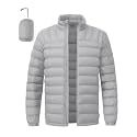 BGOWATU Men's Lightweight Packable Puffer Jacket Warm Winter Jacket for Men Down Alternative Puffy Coat