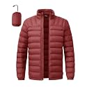 BGOWATU Men's Lightweight Packable Puffer Jacket Warm Winter Jacket for Men Down Alternative Puffy Coat