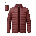 BGOWATU Men's Lightweight Packable Puffer Jacket Warm Winter Jacket for Men Down Alternative Puffy Coat