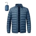 BGOWATU Men's Lightweight Packable Puffer Jacket Warm Winter Jacket for Men Down Alternative Puffy Coat