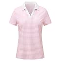 BGOWATU Women's Short Sleeve Golf Tennis Polo Shirts V Neck Collared Workout Tops UV Protection Dry Fit