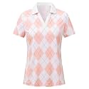 BGOWATU Women's Short Sleeve Golf Tennis Polo Shirts V Neck Collared Workout Tops UV Protection Dry Fit