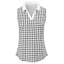 BGOWATU Women's Sleeveless Golf Polo Shirts Collared V Neck Tennis Tank Tops UPF 50+ Quick Dry Lightweight