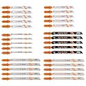 BGTEC 30PCS T Shank Jigsaw Blades Set HCS/HSS Jig Saw Blades Assortment