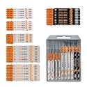 BGTEC 50PCS T Shank Jigsaw Blades Set - HCS/HSS Jig Saw Blades
