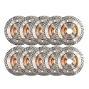 BGTEC Diamond Tile Blade,10pcs 4.5" Super Thin Turbo Rim Concrete Porcelain Saw Blade with 7/8" Arbor for Cutting Porcelain Tile Ceramic Granite Marble Hard Material Cutting Disc