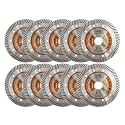 BGTEC Diamond Tile Blade,10pcs 5" Super Thin Turbo Rim Concrete Porcelain Saw Blade with 7/8" Arbor for Cutting Porcelain Tile Ceramic Granite Marble Hard Material Cutting Disc