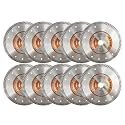 BGTEC Diamond Tile Blade,10pcs 7" Super Thin Turbo Rim Concrete Porcelain Saw Blade with 7/8" Arbor for Cutting Porcelain Tile Ceramic Granite Marble Hard Material Cutting Disc