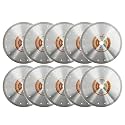 BGTEC Diamond Tile Blade,10pcs 9" Super Thin Turbo Rim Concrete Porcelain Saw Blade with 7/8" Arbor for Cutting Porcelain Tile Ceramic Granite Marble Hard Material Cutting Disc