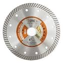 BGTEC Diamond Tile Blade,1pc 6" Super Thin Turbo Rim Concrete Porcelain Saw Blade with 7/8" Arbor for Cutting Porcelain Tile Ceramic Granite Marble Hard Material Cutting Disc