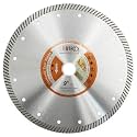 BGTEC Diamond Tile Blade,1pc 9" Super Thin Turbo Rim Concrete Porcelain Saw Blade with 7/8" Arbor for Cutting Porcelain Tile Ceramic Granite Marble Hard Material Cutting Disc