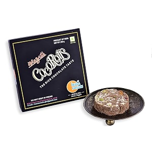 bhagat39s heera sweet original delicious son roll with almonds and pistachio garnished  soft flaky sweets mithai box  preservatives free premium gift for traditional indian celebrations 250 gram choclate flavoured son roll