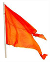 Bhagwa flag - Bhagwa Jhanda - Hanuman Flag Outdoor Flag 76.2 cm x 101.6 cm by JASORIYA