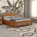 BHAGWATI ART Sheesham Wood Queen Size BedCot