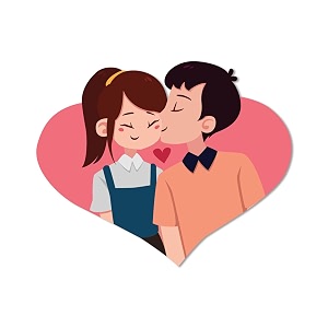 Bhai Please Love Couple Theme Wooden Fridge