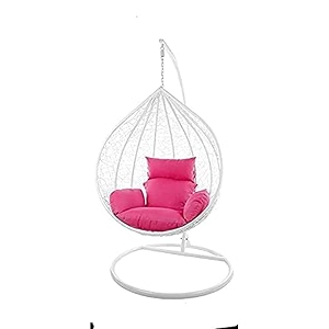 airwing swing chair the ultimate single seater swing chair with standcushion amp hook for indoor amp outdoor relaxation in living roomsbalconiesgardenspack of 1 multicolour - rattan