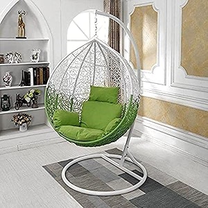 airwing swing chair the ultimate single seater swing chair with standcushion amp hook for indoor amp outdoor relaxation in living roomsbalconiesgardenspack of 1 multicolour - rattan