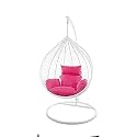 Airwing Swing Chair The Ultimate Single Seater Swing Chair With Stand,Cushion &amp; Hook For Indoor &amp; Outdoor Relaxation In Living Rooms,Balconies,Gardens,Pack Of 1 (Multicolour) - Rattan