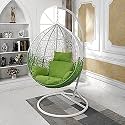 Airwing Swing Chair The Ultimate Single Seater Swing Chair With Stand,Cushion & Hook For Indoor & Outdoor Relaxation In Living Rooms,Balconies,Gardens,Pack Of 1 (Multicolour) - Rattan