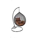 Furniture Single Seater Swing Chair with Stand &amp; Cushion &amp; Hook Outdoor || Indoor || Balcony || Garden || Patio || Living Room|| Home Improvement Hammock Swing Chair