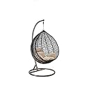 Rattan Furniture Single Seater |Swing Chair With Stand &amp; Cushion &amp; Hook Indoor| Outdoor| Living Room | Balcony | Garden | Patio | Home Improvement