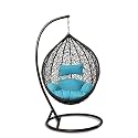 Rattan Furniture Single Seater Swing Chair Hammock Swing Chair With Stand & Cushion Hammock Hanging Jhula For Indoor, Outdoor, Balcony,Home, Patio, Yard, Balcony, Garden