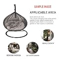 Airwing Swing Chair The Ultimate Single Seater Swing Chair With Stand,Cushion &amp; Hook For Indoor &amp; Outdoor Relaxation In Living Rooms,Balconies,Gardens,Pack Of 1 (Multicolour) - Rattan